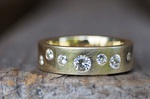 Ring  °Sternenhimmel° Anfertigung Gelbgold 585/- Kundenbrillanten 