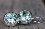 Ohrringe Silber Prasiolith 375,-€  