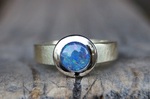 Kundenanfertigung Ring Gelbgold Weißgold Opal