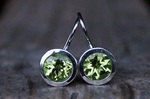 Ohrhänger Silber Peridot 7mm 295,-€