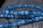 Kette Aquamarine 4x4 Würfelchen 155,-€