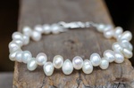 Armband Süßwasserperltropfen weiß 59,-€