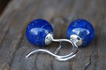 Ohrhänger Silber Lapislazuli Kugeln poliert 10mm 79,-€