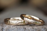 Partnerringe gehämmert 585/- Roségold 1255,-€ 