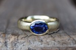 Kundenanfertigung Ring Gelbgold 585/- Tansanit 8x6mm 