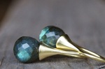 Ohrringe Silber vergoldet Labradorit 125,-€