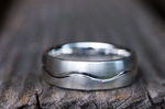 Partnerring °Lebenslinie/Welle° Silber  239,-€