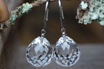 Ohrhänger Silber Bergkristall facettiert Tropfen 15x13mm 199,-€