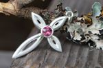 Anhänger Kreuz Silber Turmalin rosa 245,-€