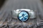 Ring Silber Aquamarin 295,-€  