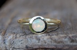 Solitärring  Beisteckring Gelbgold 585/- Opal 665,-€