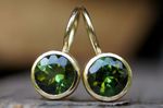 Ohrhänger Gelbgold 750/- grüne Turmaline  Kundenanfertigung 2455,-€