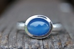 Ring Silber Blauachat 225,-€-