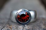 Ring Silber Granat 12mm 395,-€